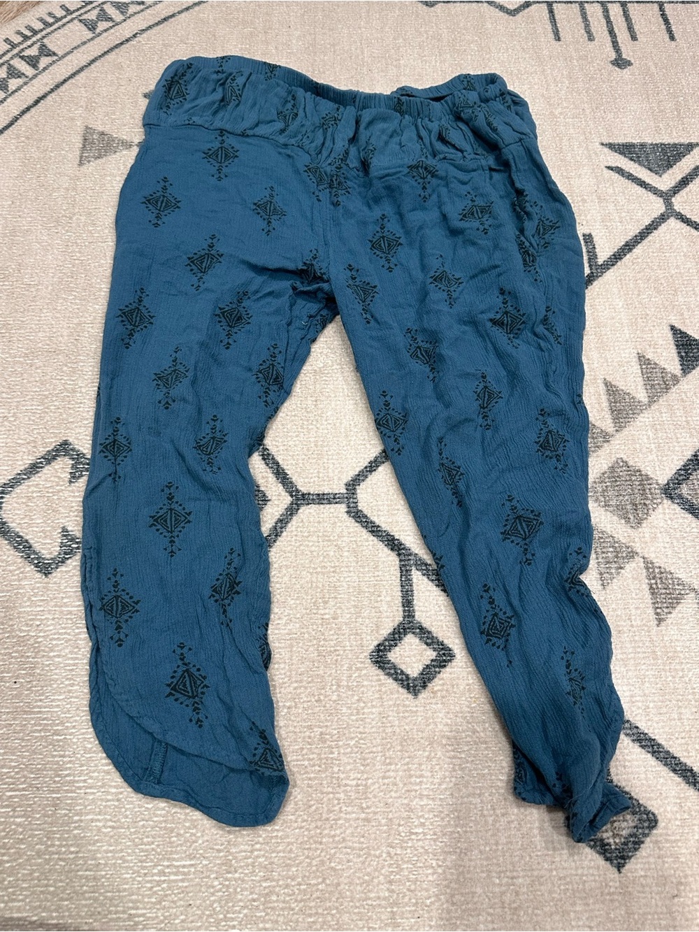 Free People teal harem pants